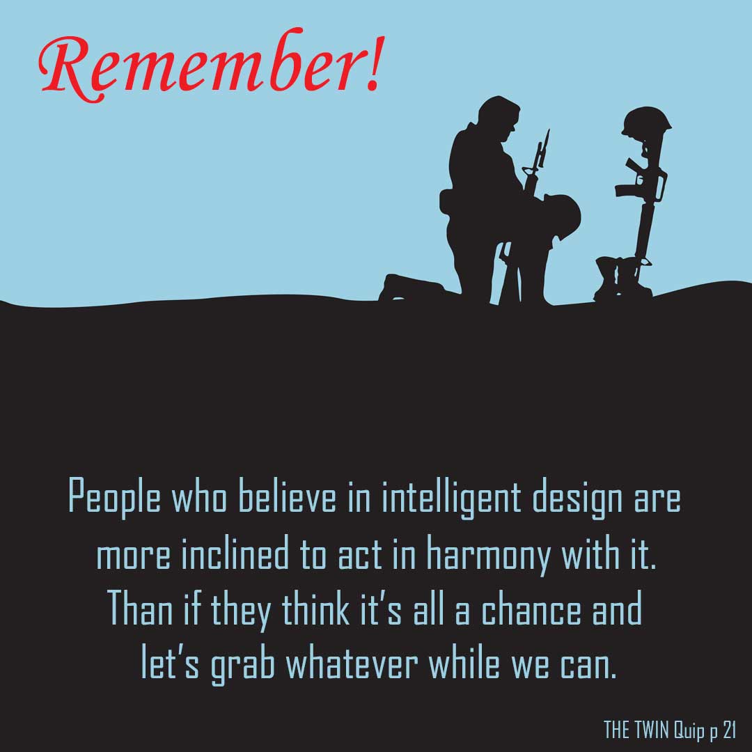 THE TWIN Quip p 21: Remember!