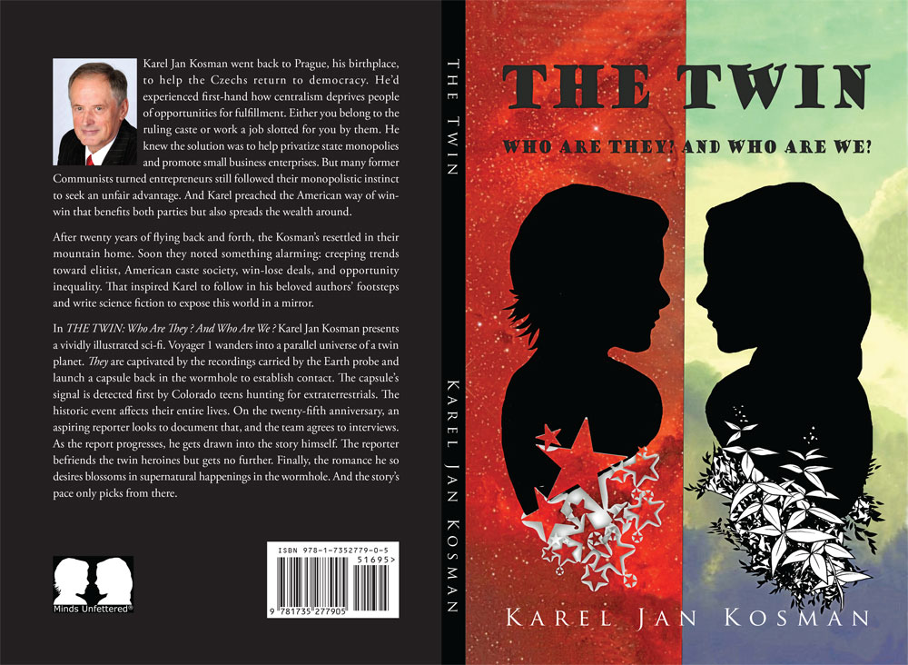 THE TWIN paperback cover unfolded